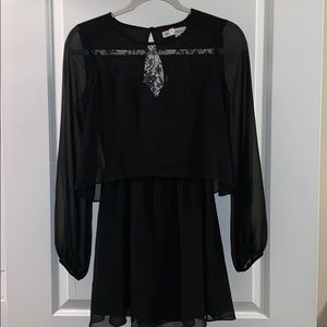 XXS BGBGeneration Black Mini Dress with Lace